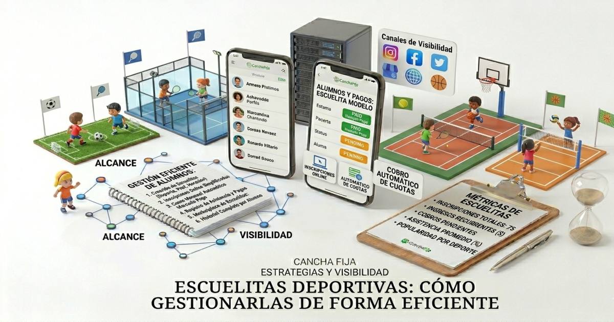 Escuelitas deportivas: cómo gestionarlas de forma eficiente