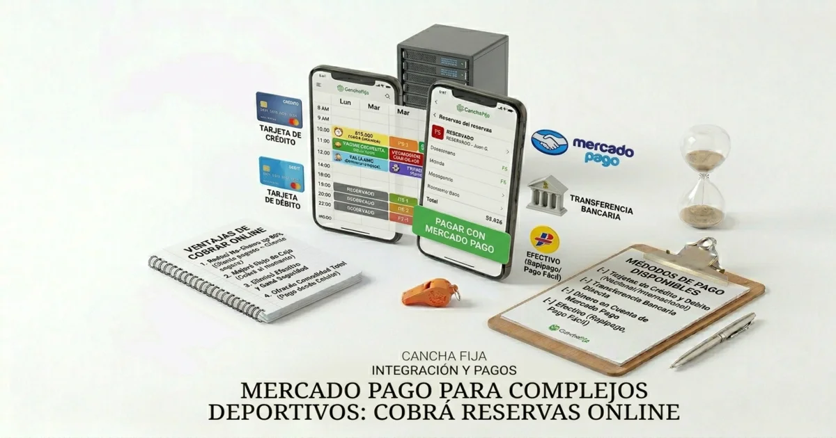 Mercado Pago para complejos deportivos: cobrá reservas online